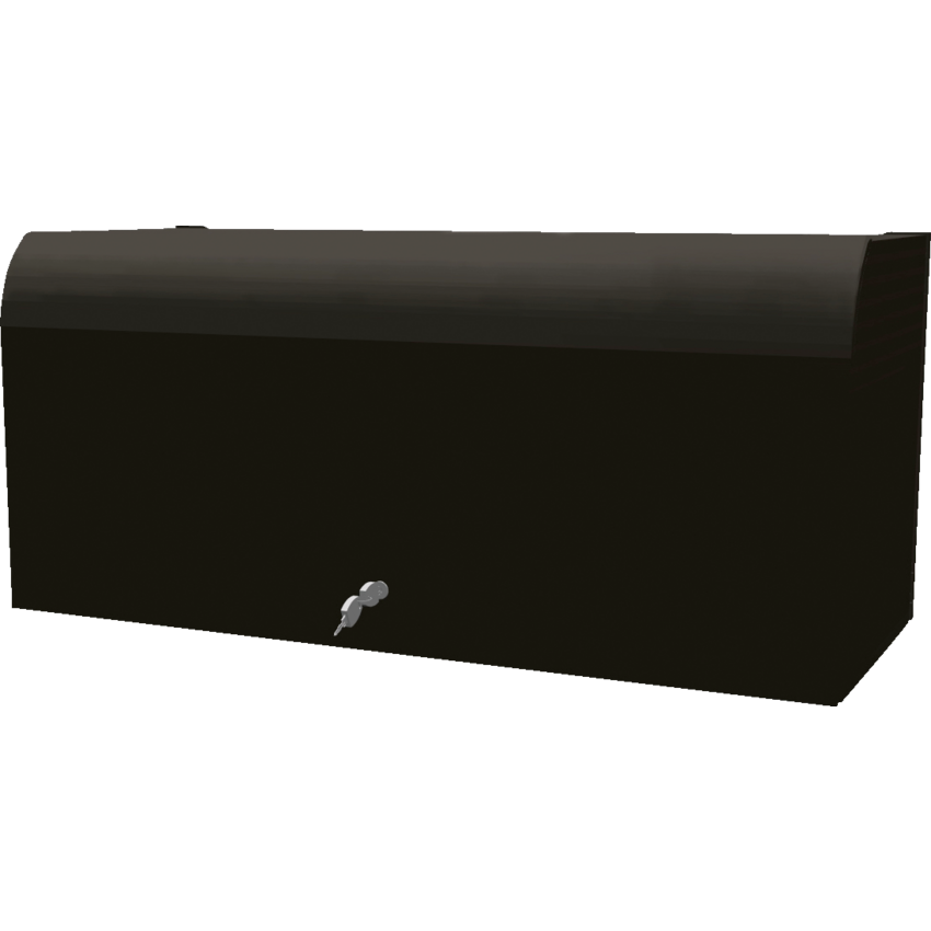 HDL FrameWork Wall Panel System Overhead Storage Cabinet 35"W x 13-5/16"D x 13-7/10"H Charcoal