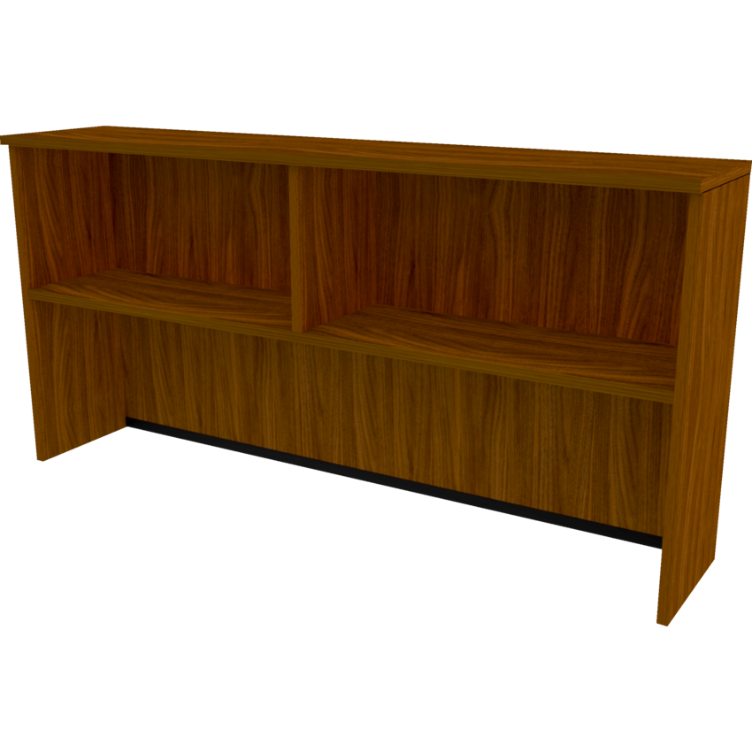 HDL® Innovations Series Hutch 72"W x 15"D x 36"H Black Walnut