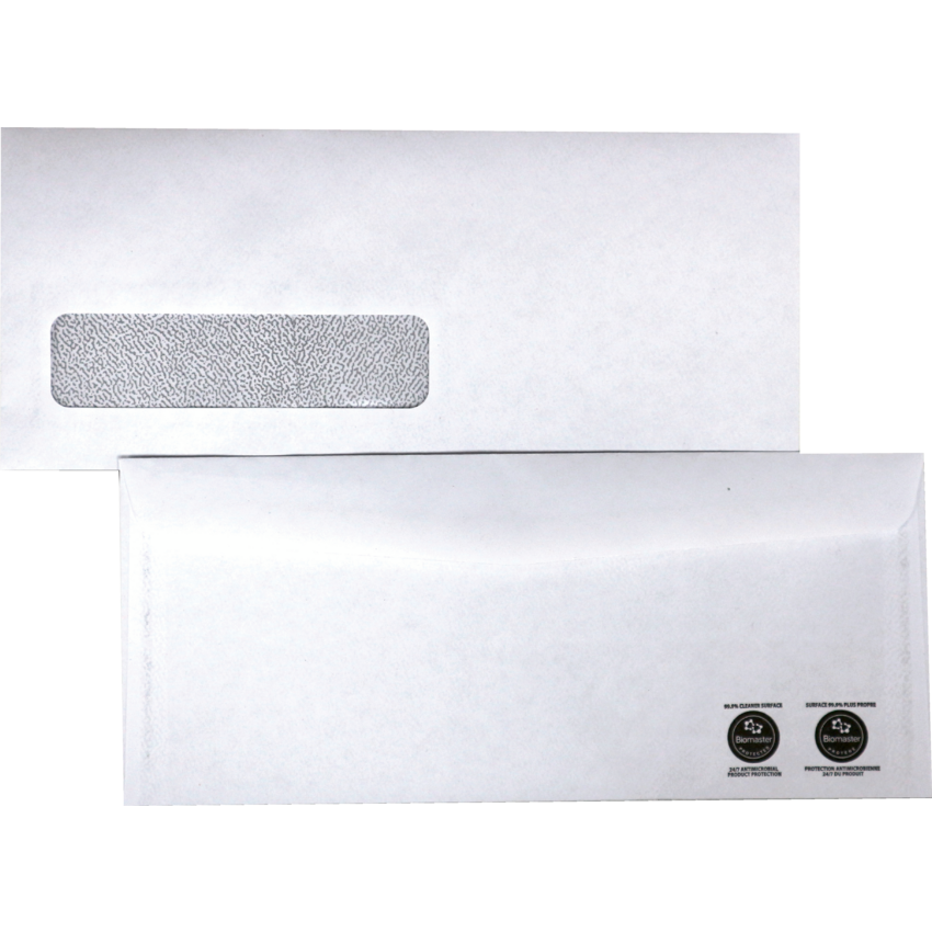 Supremex Antimicrobial Envelopes #10, 4-1/8" x 9-1/2" Window Artline 500/box