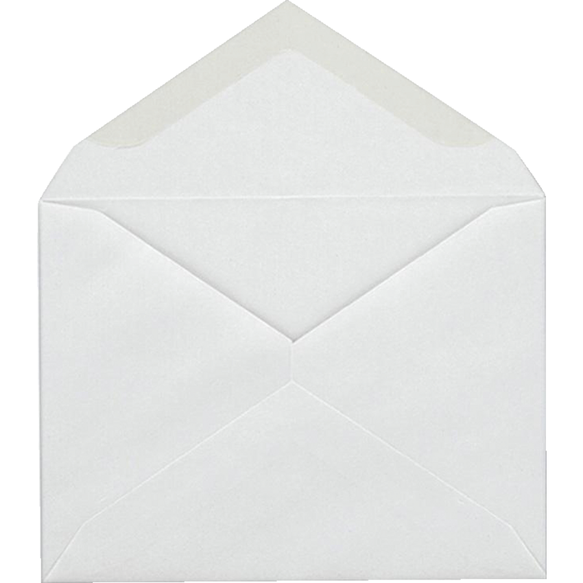 Supremex Invitation Envelopes V-Flap #5 4-3/8” x 5-1/2” 24 lb White 100/pkg
