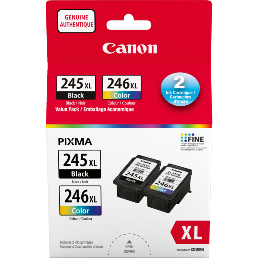 Canon Inkjet Cartridge PG-245XL/CL-246XL Black and Colour