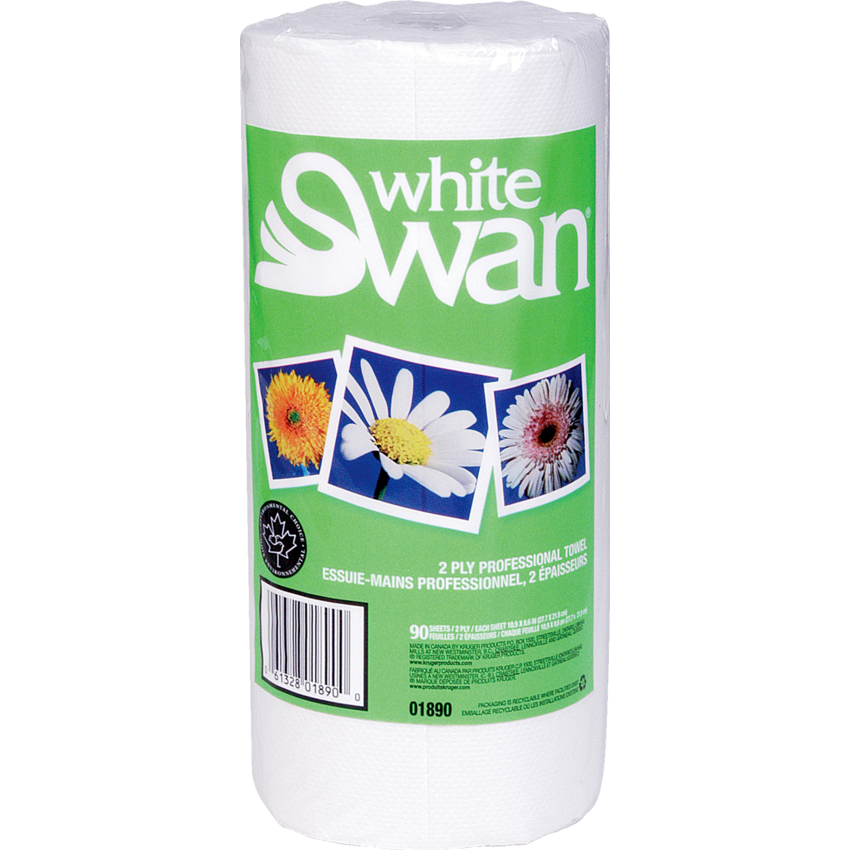 White Swan® Professional Towels 2-ply 90 sheets 24 rolls/cse