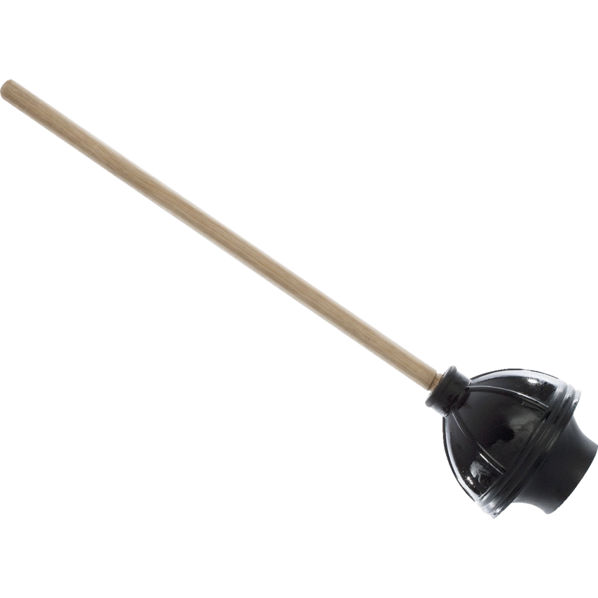 Atlas Graham Rubber Drain Plunger with Wood Handle