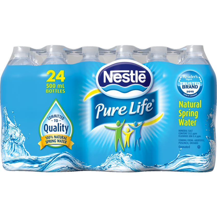 Nestlé® Pure Life® Bottled Water 500 mL 24 bottles/case