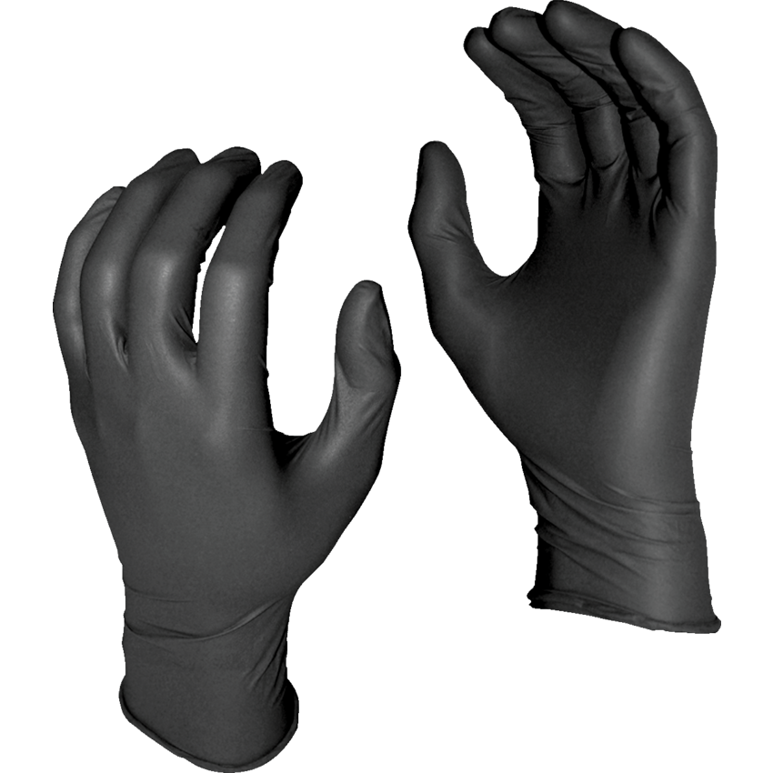 Watson Gloves Grease Monkey™ Disposable Gloves Power Free Nitrile 8 mil XX-Large Black 50/box