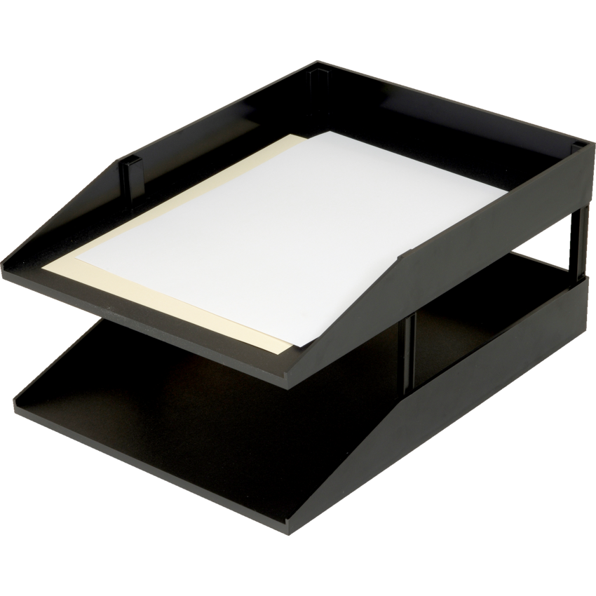 Korr Front Loading Desk Tray Legal Black