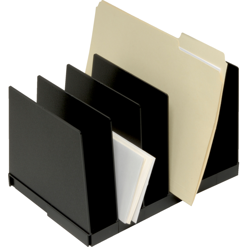 Korr Vertical Sorter 6 Sections Black