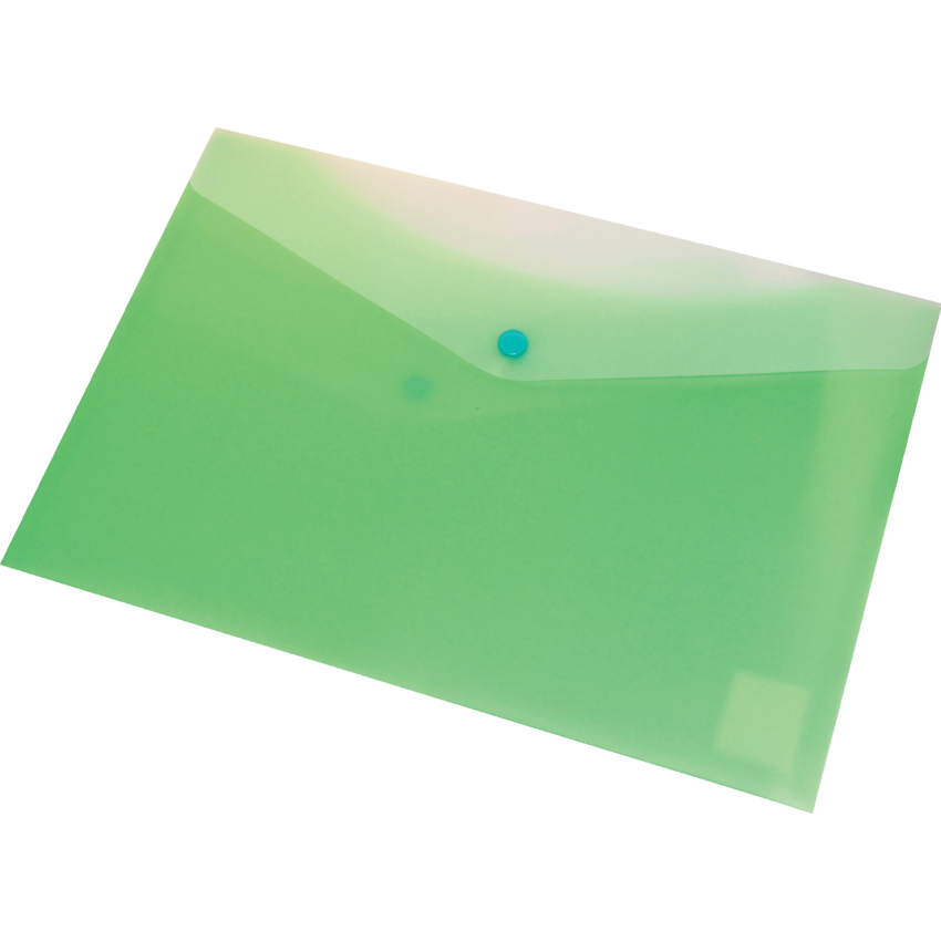 VLB FileMode Frosted Poly Envelope 13-1/4" x 9" Letter Lime