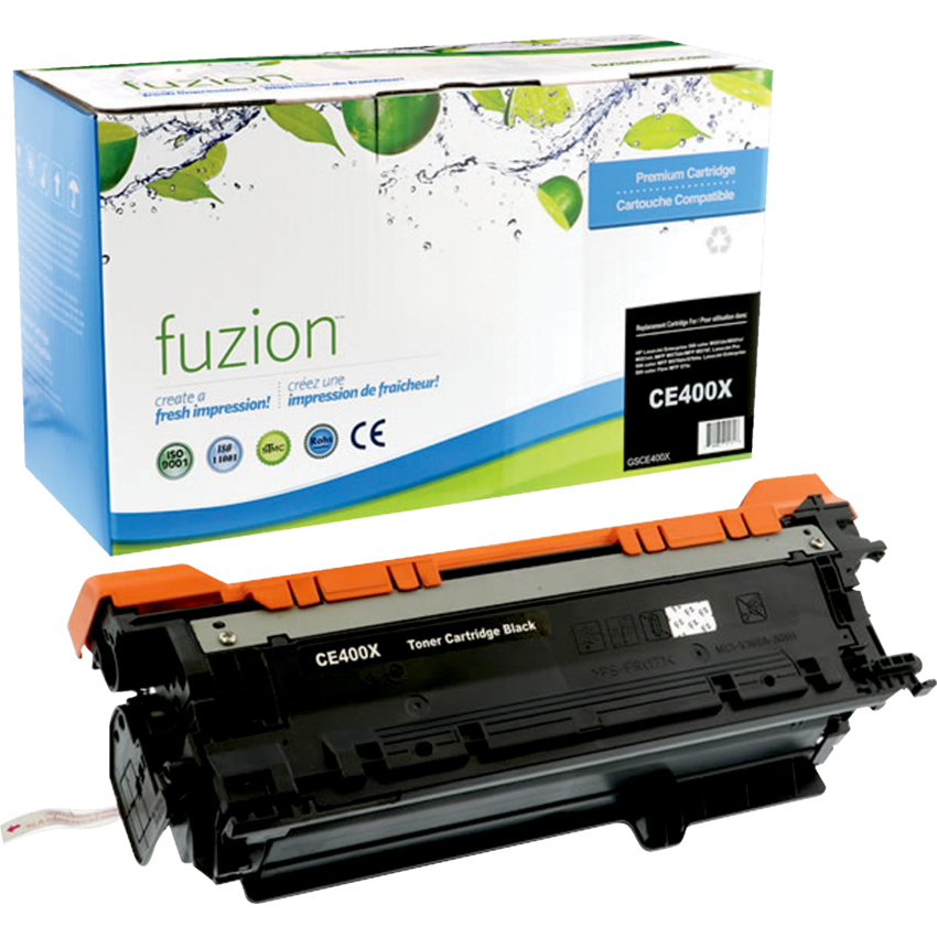fuzion™ Compatible Laser Cartridges (HP CE400X) High Yield Black