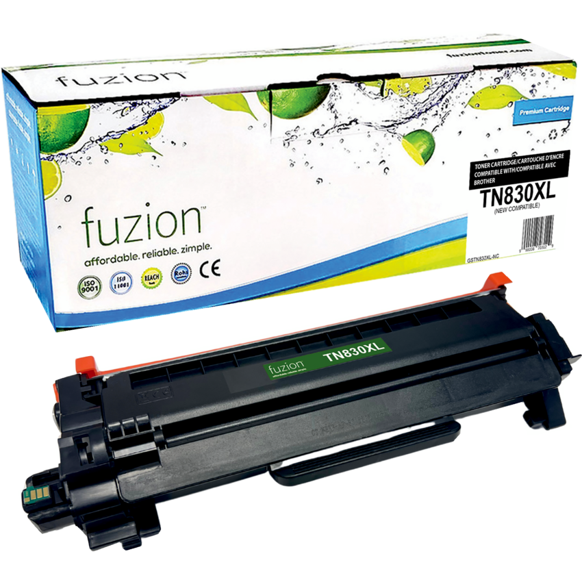 fuzion™ Compatible Laser Cartridges (Brother TN830XL) Black