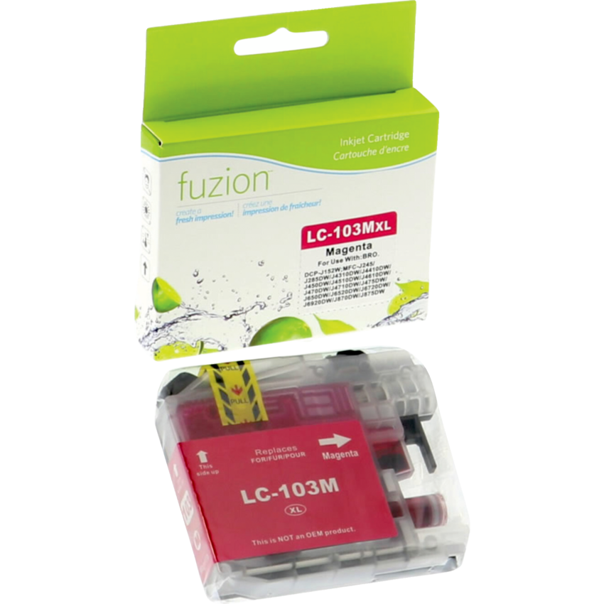 fuzion™ Compatible Inkjet Cartridge (Bro LC103C, LC 103 C, LC 103BC) Magenta