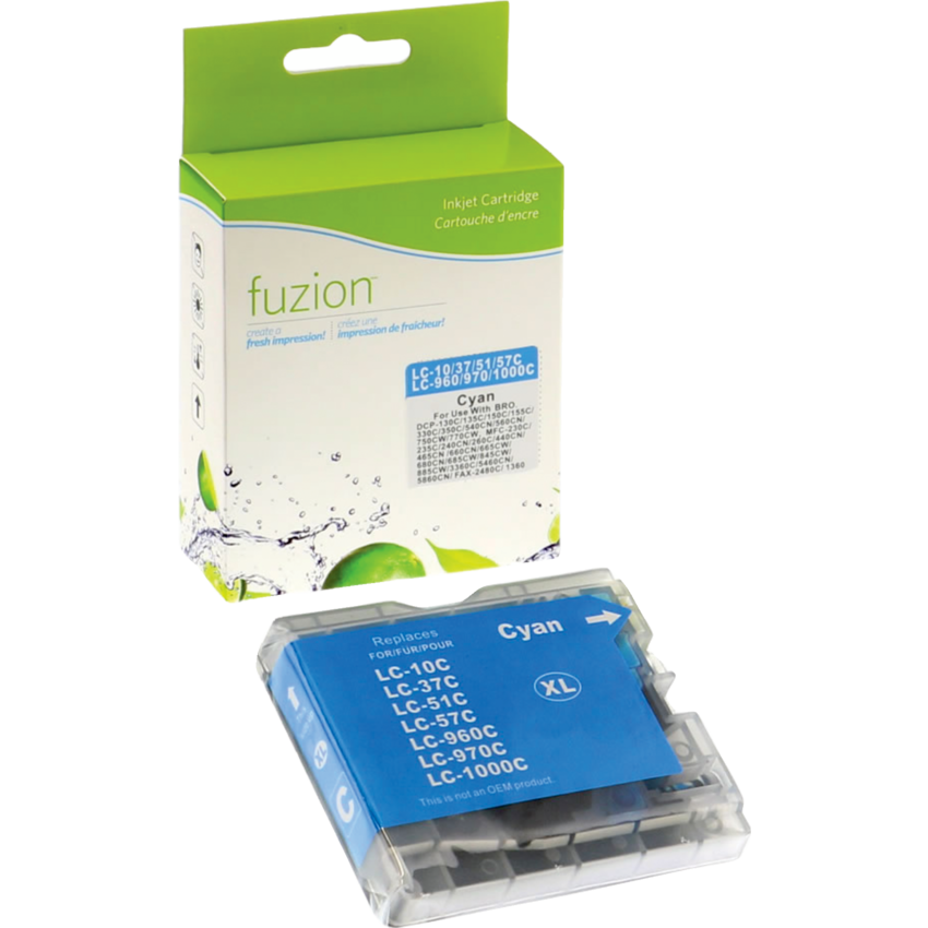 fuzion™ Compatible Inkjet Cartridge (Bro LC51C, LC 51) Cyan