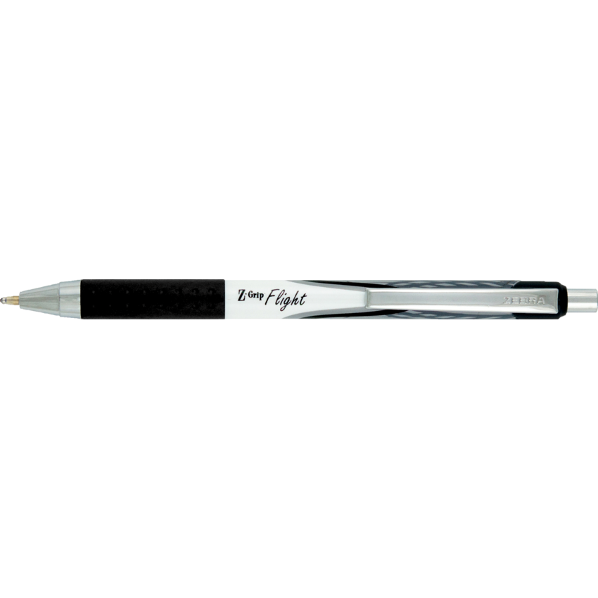 Zebra Z-Grip™ Flight Retractable Ball Point Pen Black 12/box