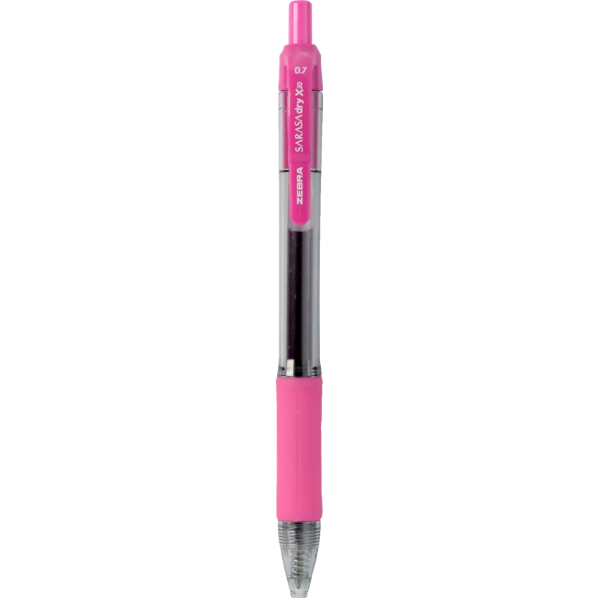Zebra Sarasa™ Retractable Gel Pen 0.7 mm Fuchsia 12/box