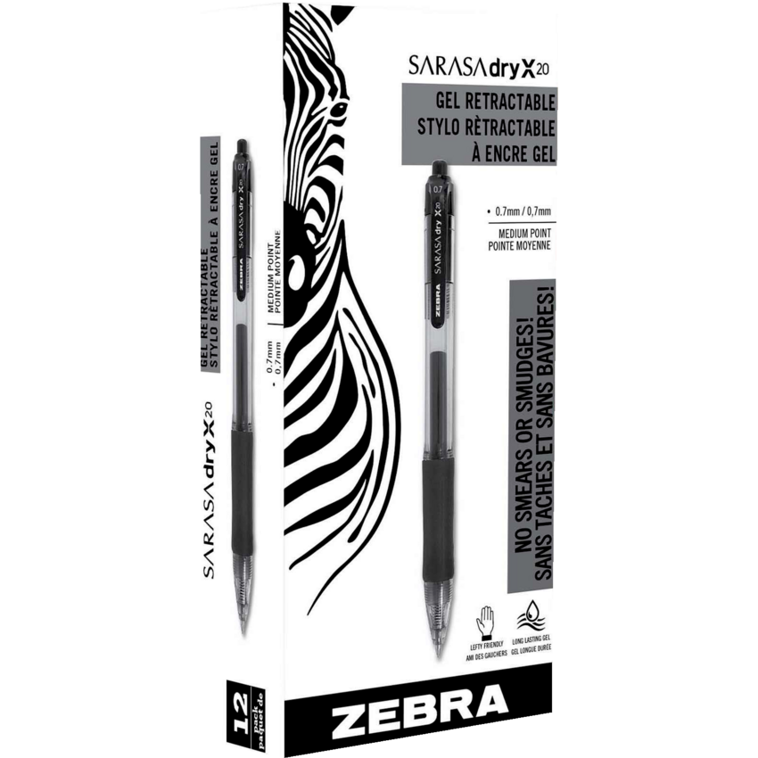 Zebra Sarasa™ Retractable Gel Pen 0.7 mm Indigo 12/box