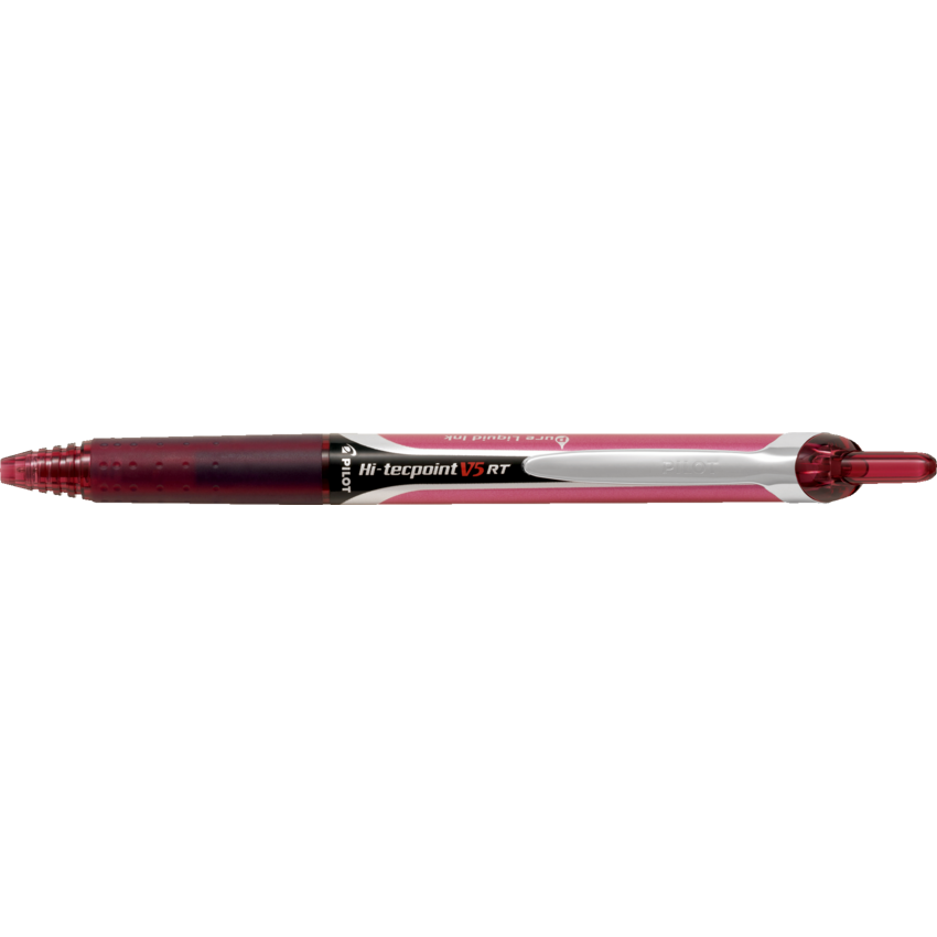 Pilot® Hi-Tecpoint Retractable Roller Pens 0.5 mm Dark Red