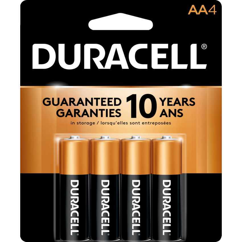 Duracell® CopperTop® Batteries "AA" 4/pkg