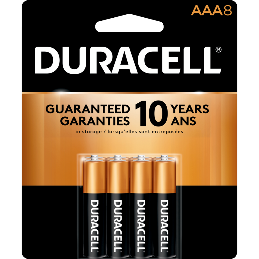 Duracell® CopperTop® Batteries "AAA" 8/pkg