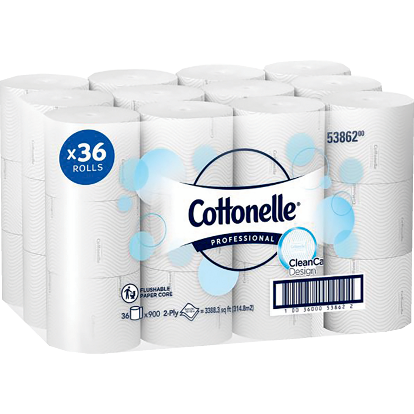 Cottonelle® CleanCare™ Bathroom Tissue 2-ply 900 sheets per roll 36/cse