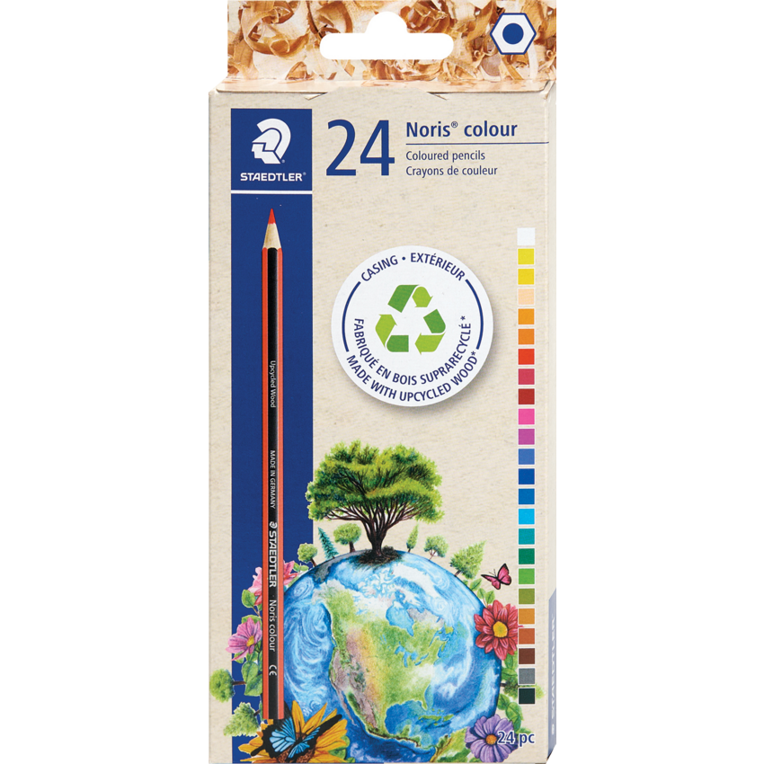 Staedtler® WOPEX® Coloured Pencils Assorted Colours 24/pkg