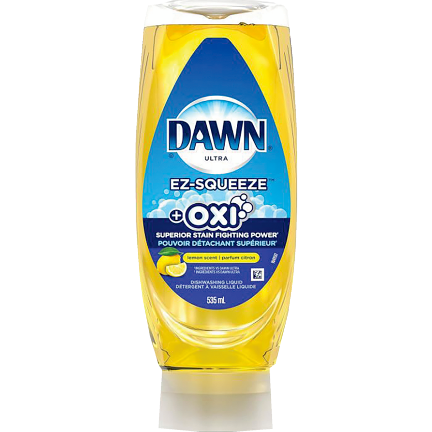 Dawn® Ultra EZ-Squeeze™ Oxi Dish Detergent Lemon Scent 535 mL